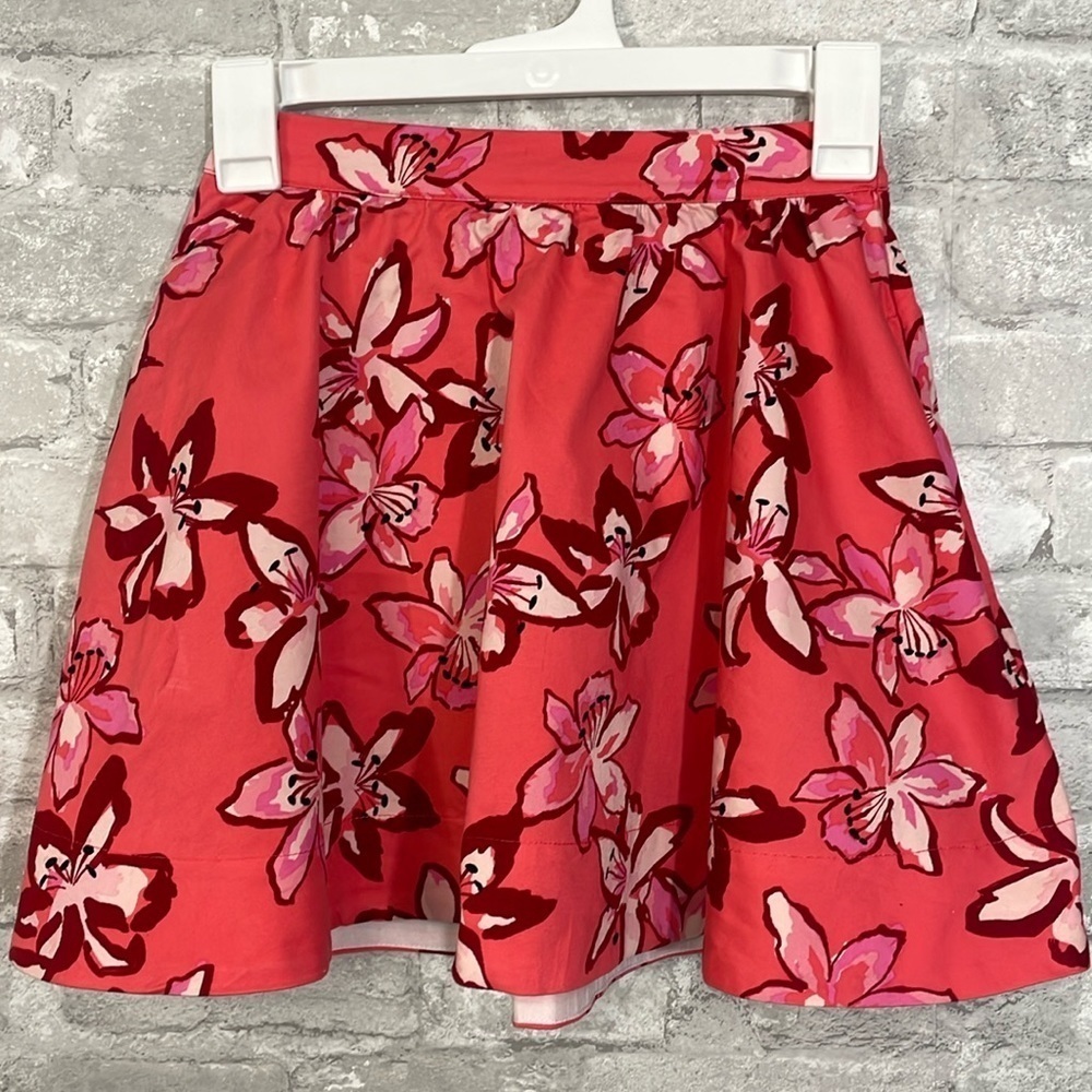 Kate Spade Pink Floral Skirt